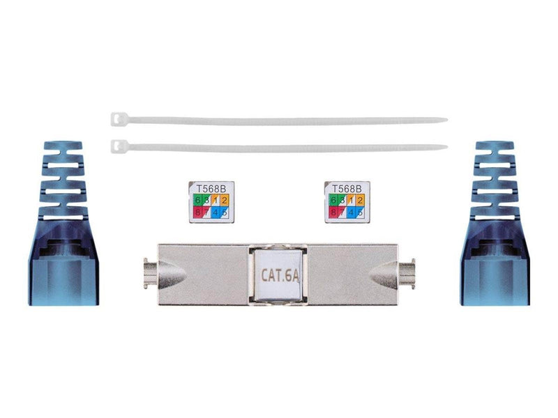 Pro toolless cable connector CAT 6A STP shielded - Silber