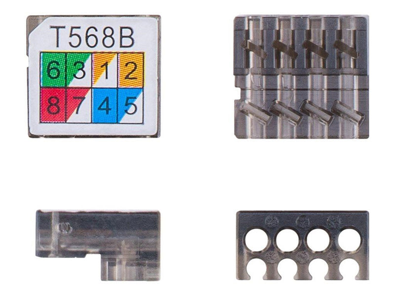 Pro toolless cable connector CAT 6A STP shielded - Silber