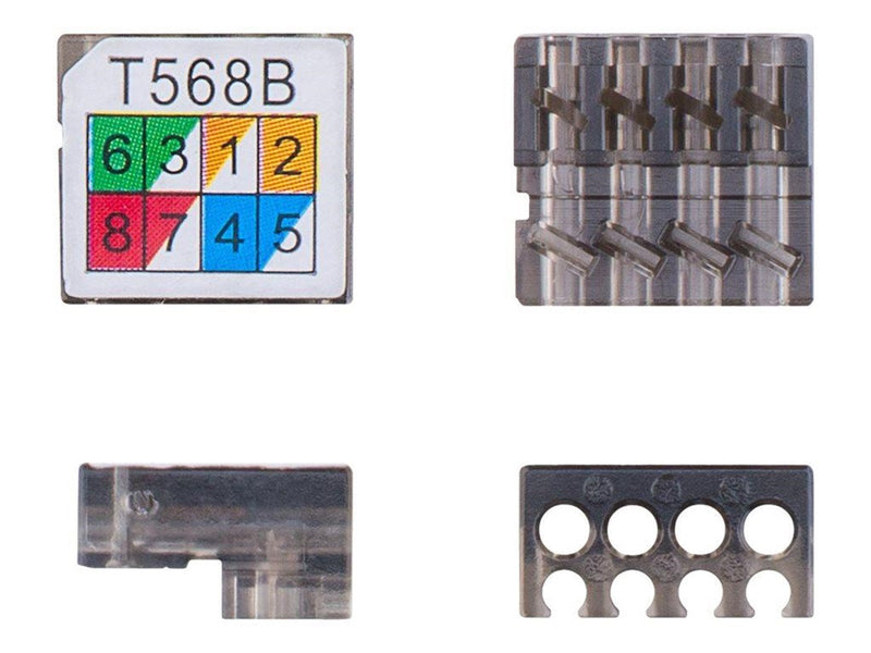 Pro Toolless cable connector CAT 6 STP shielded - Rot
