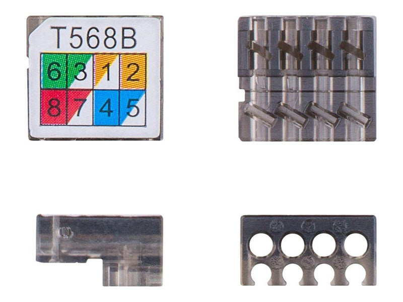 Pro Toolless cable connector CAT 6 STP shielded - Rot