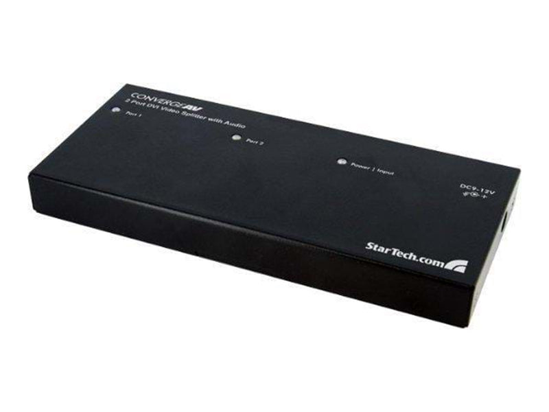 StarTech.com 2 Port DVI Video Splitter mit Audio - video-/audiosplitter - 2 Anschlüsse
