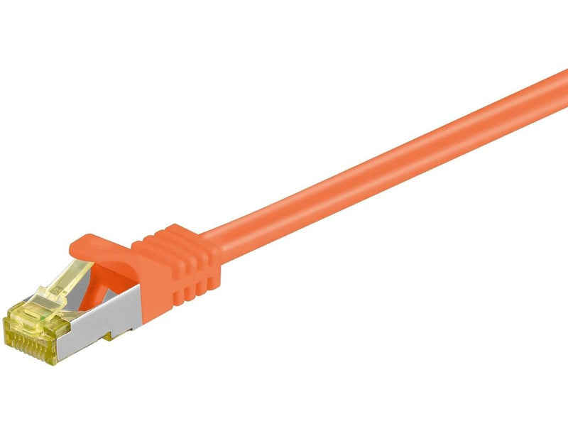 Pro RJ45 patch cord CAT 6A S/FTP (PiMF) 500 MHz with CAT 7 raw cable orange - Orange - 3 meter