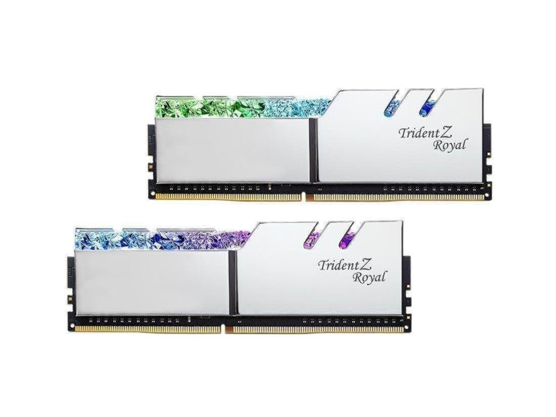 G.Skill Trident Z Royal DDR4-4000 - 128GB - CL18 - Quad Channel (4 pcs) - Intel XMP - Silber mit RGB
