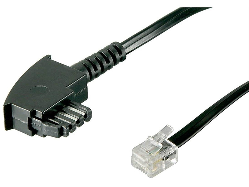 Pro TAE-N cable (International Pin out) 4 pin - Schwarz - 6 meter