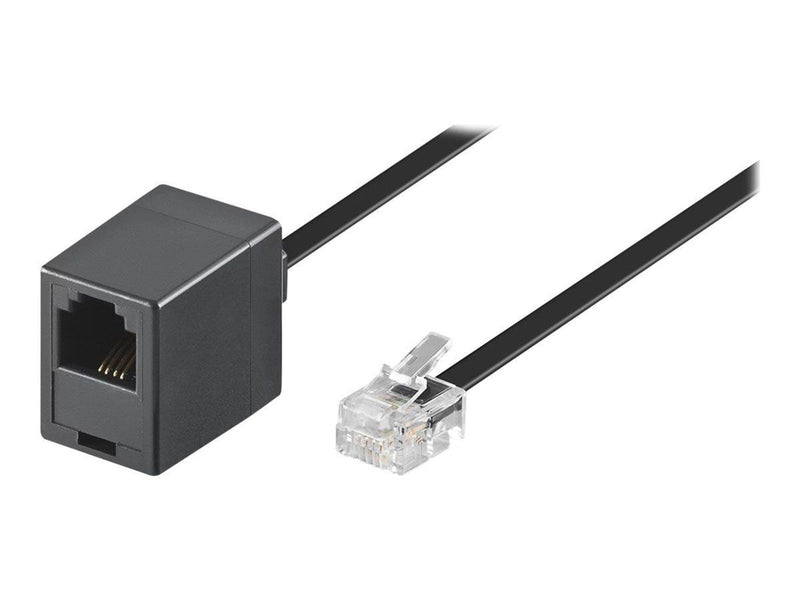 Pro Modular telephone extension cable - Schwarz - 6 meter