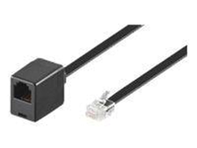 Pro Modular telephone extension cable - Schwarz - 3 meter