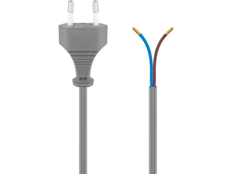 Pro Euro cord for assembly 1.5 m grey
