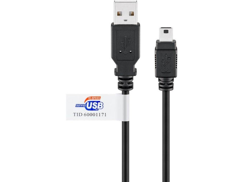 Pro USB 2.0 Hi-Speed cable with USB certificate Black
