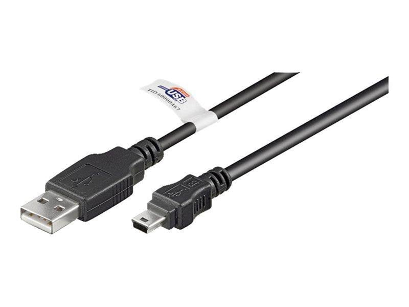 Pro USB 2.0 Hi-Speed cable with USB certificate Black