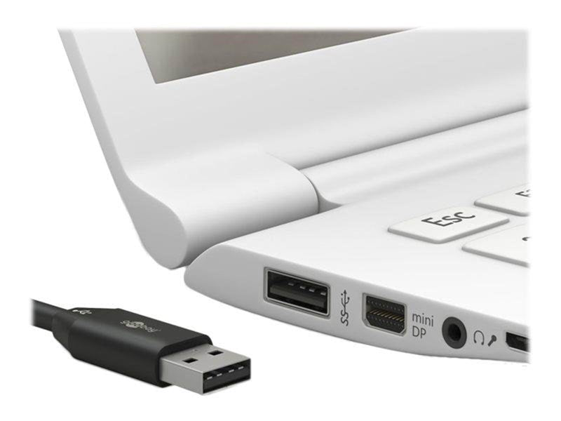 Pro USB-A - USB-C - 0.5m - Weiß