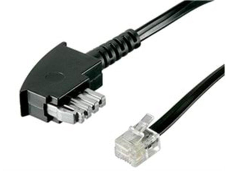 Pro TAE-N cable (International Pin out) 4 pin - Schwarz - 3 meter