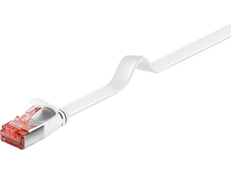 Pro CAT 6 flat patch cable U/FTP white - Weiß - 0.5 meter