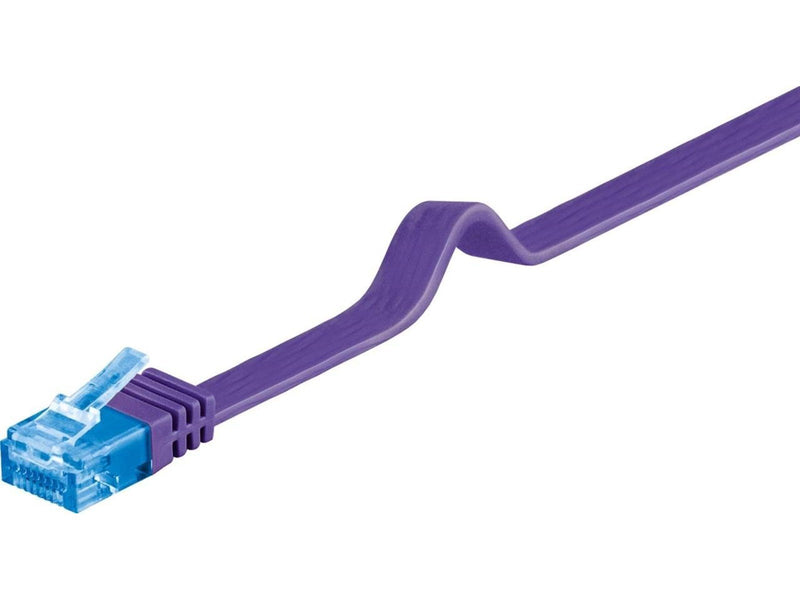 Pro CAT 6A U/UTP flat - Lila - 2 meter