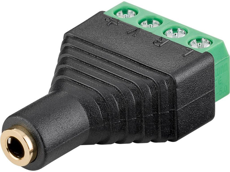 Pro Terminal Block 4-pin  3.5 mm female (4-pin stereo) - Schwarz