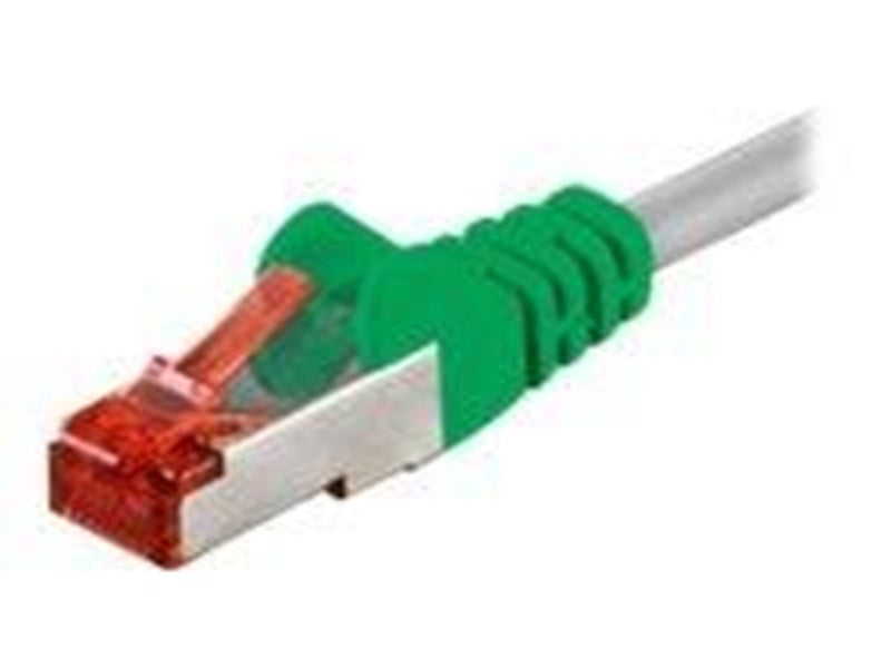 Pro CAT 6 Crossover-patch cable S/FTP (PiMF) grey green - Grün - 1 meter
