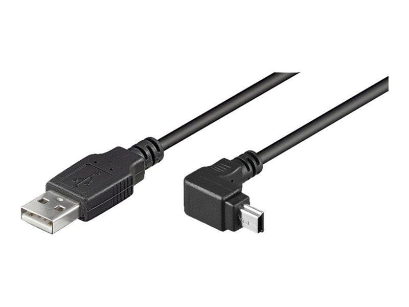 Pro USB 2.0 Hi-Speed cable 90° Black