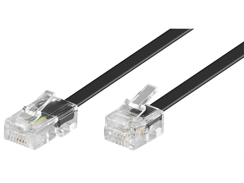 Pro Modular telephone cable - Schwarz - 3 meter