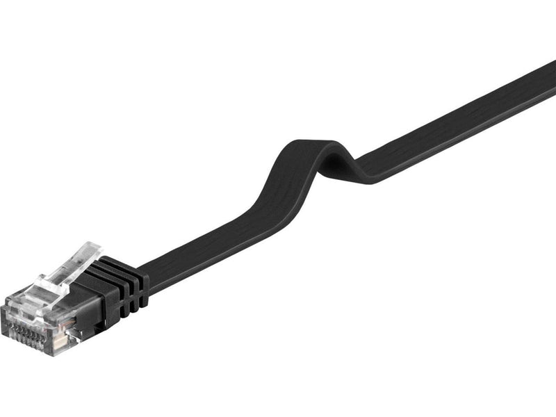 Pro LAN CAT 6 Flat U/UTP - Schwarz - 1 meter