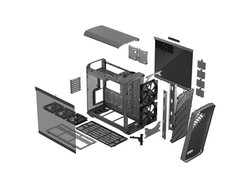 Fractal Design Torrent - Gray TG Light Tint - Gehäuse - Miditower - Grau