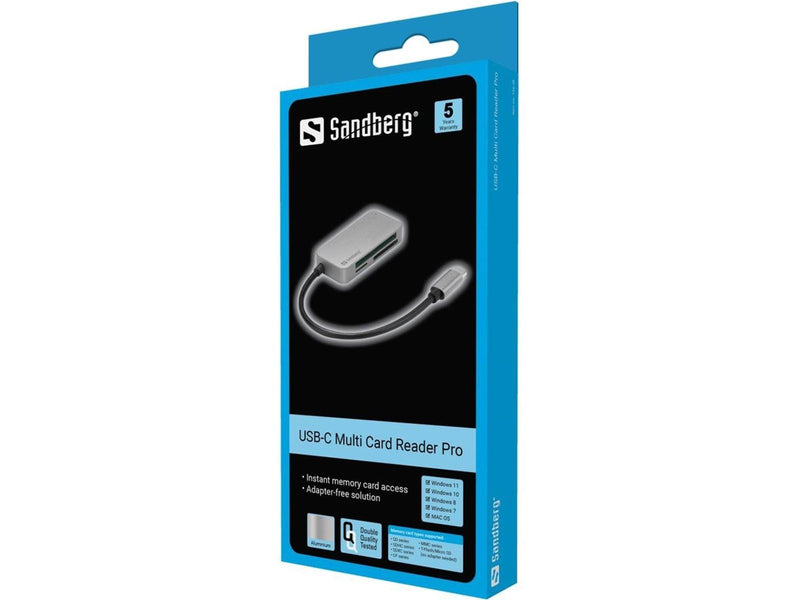 Sandberg USB-C Multi Card Reader Pro