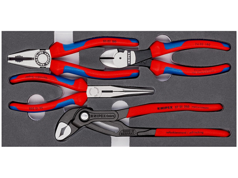KNIPEX Zangen-Sets, in Schaumstoffeinlage