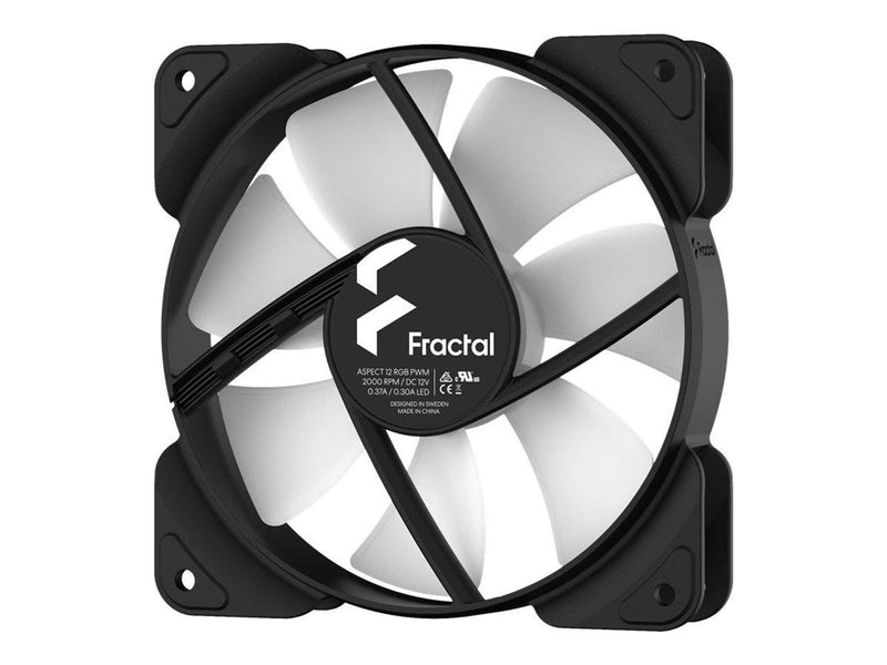 Fractal Design Aspect 12 RGB PWM - Gehäuselüfter - 120mm - Schwarz