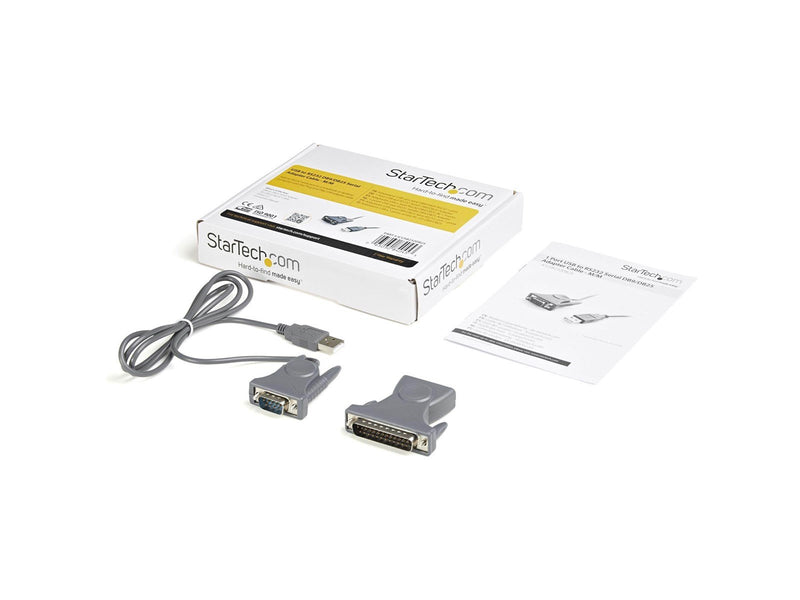 StarTech.com USB zu RS232 DB9/DB25 Serial Adapter Kabel - M/M