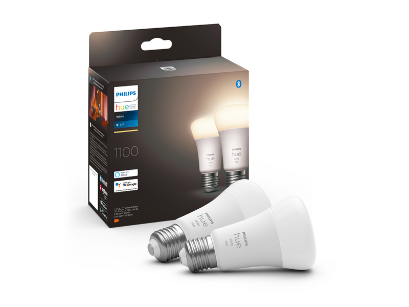Philips Hue White A60 E27 1100 Lumen - 2-Pack