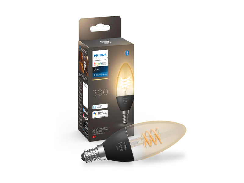 Philips Hue White Filament E14 B39 Candle Light - 1-pack