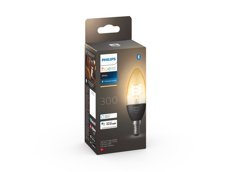 Philips Hue White Filament E14 B39 Candle Light - 1-pack