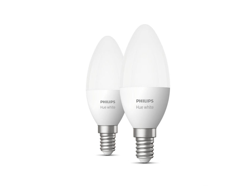 Philips Hue White E14 B39 Candle Light - 2-pack