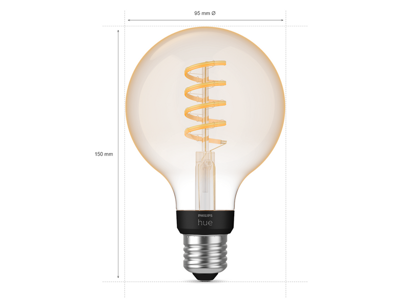 Philips Hue G93 E27 Globe mit Glühfaden