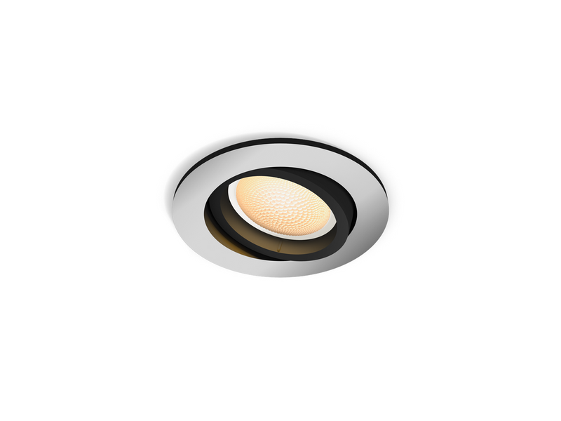 Philips Hue Milliskin Recessed Spotlight Round - Aluminium