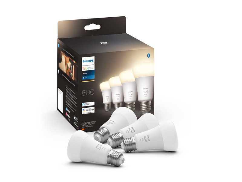 Philips Hue White A60 E27 806 Lumen - 4-Pack