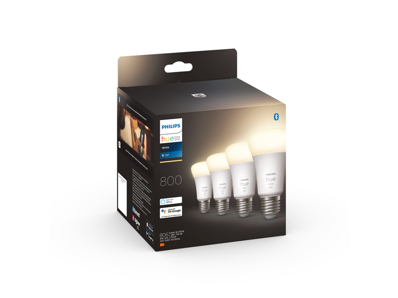 Philips Hue White A60 E27 806 Lumen - 4-Pack