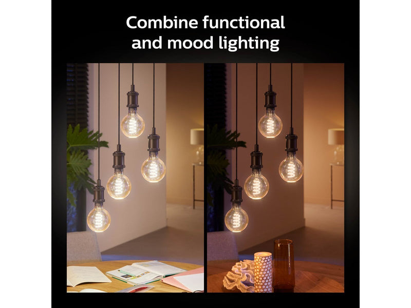 Philips Hue G125 E27 Giant Globe Glas mit Glühfaden