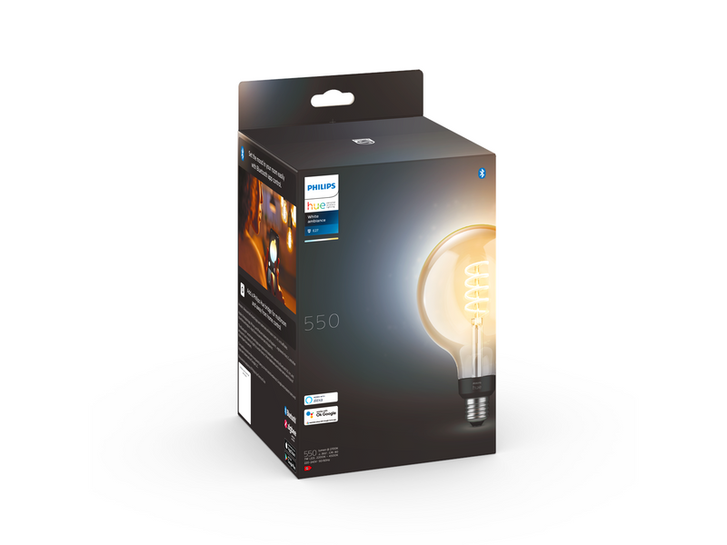 Philips Hue G125 E27 Giant Globe Glas mit Glühfaden