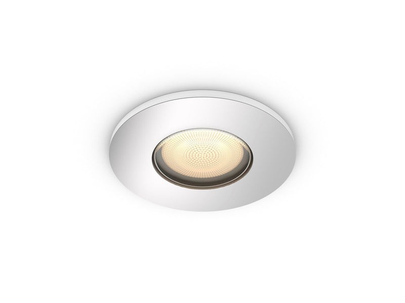 Philips Hue Adore Bathroom Recessed Downlight - with Hue Dimmer switch