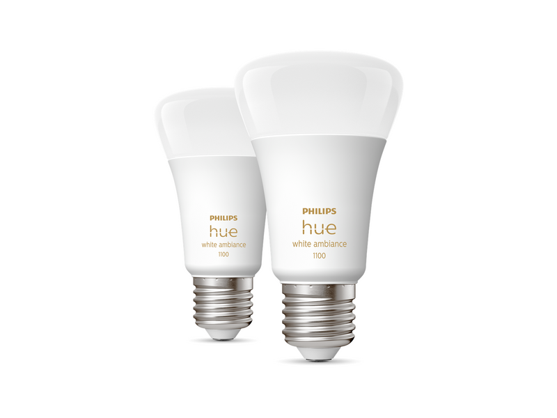 Philips Hue White Ambiance A60 E27 1100 Lumen - 2-Pack