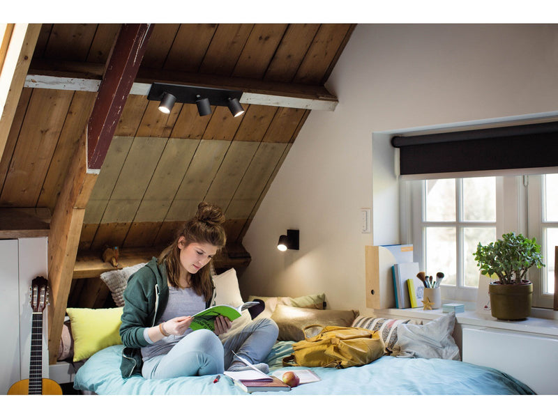 Philips Hue Runner Single Spotlight - Black - No Dimmer Switch