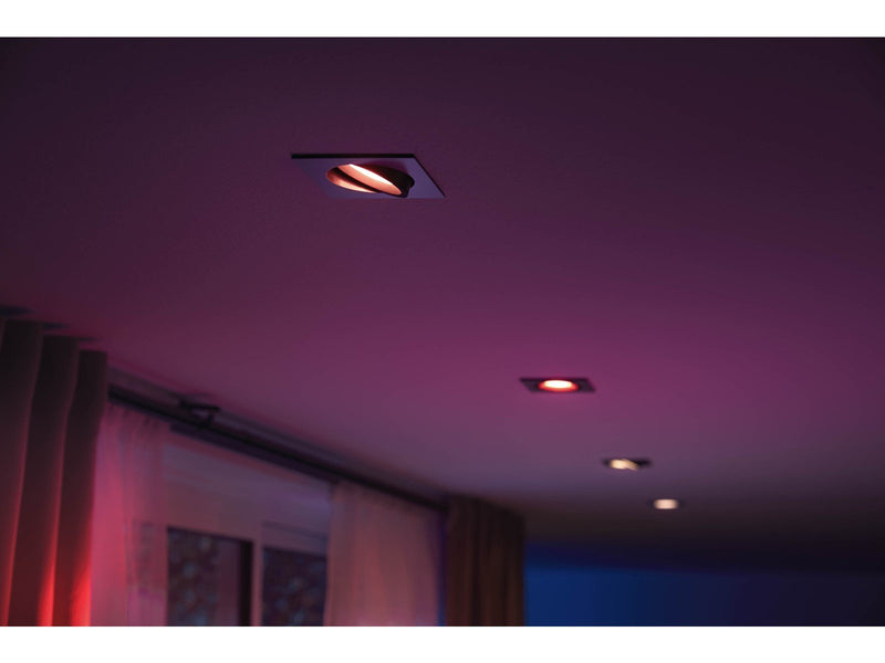 Philips Hue Centura Recessed Spotlight Square - Aluminium