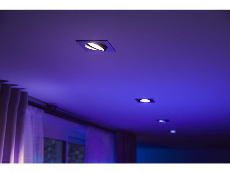 Philips Hue Centura Recessed Spotlight Square - Aluminium