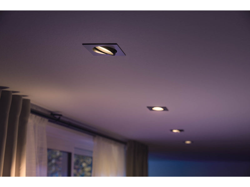 Philips Hue Centura Recessed Spotlight Square - Aluminium