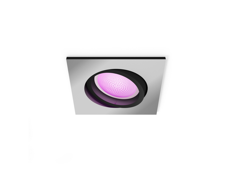 Philips Hue Centura Recessed Spotlight Square - Aluminium