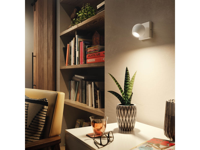 Philips Hue Buckram Single Spotlight - White