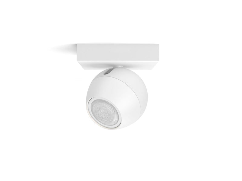 Philips Hue Buckram Single Spotlight - White