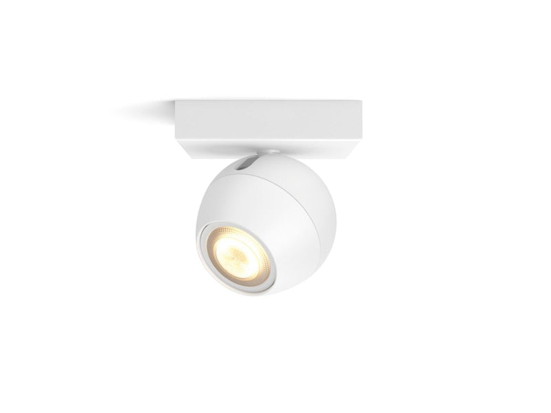 Philips Hue Buckram Single Spotlight - White