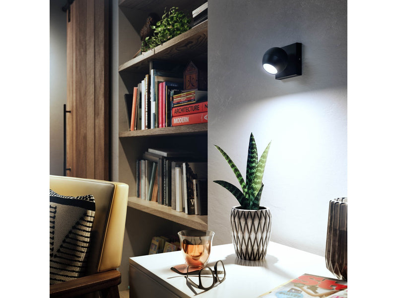 Philips Hue Buckram Single Spotlight - Black - With Dimmer Switch