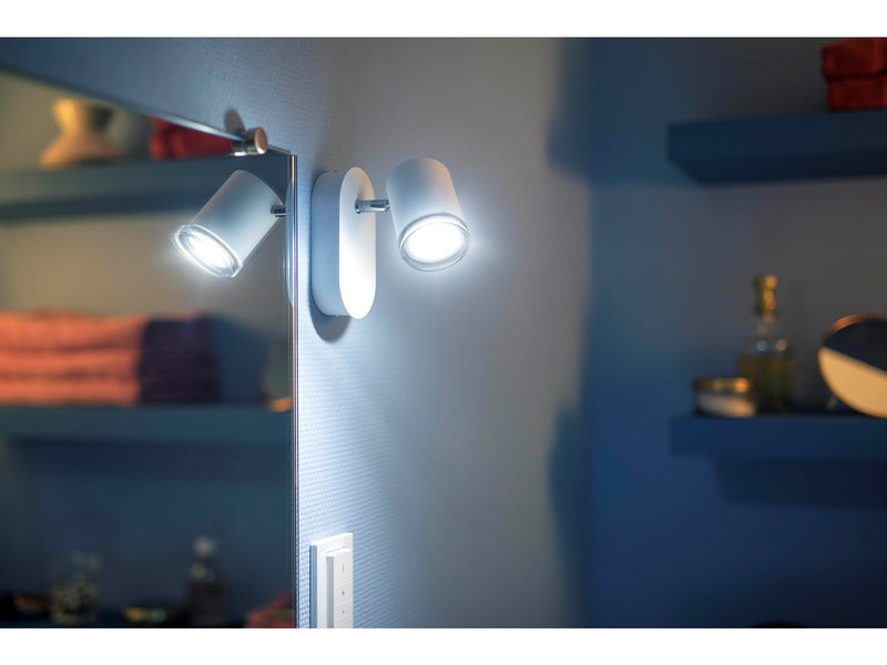 Philips Hue Adore Bathroom Single Spotlight - White