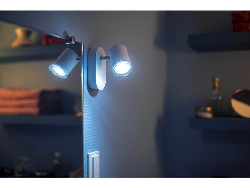 Philips Hue Adore Bathroom Single Spotlight - White